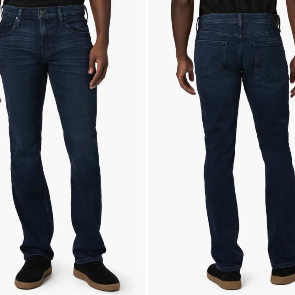 Paige Jeans Normandie Straight Men's 36x29 Dark Wash Denim Stretch Comfort